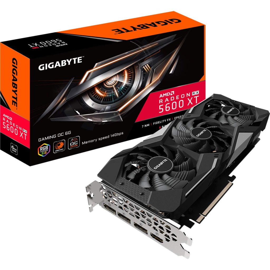 Gigabyte RX 5600 XT 6G with Windforce 3X Cooling System